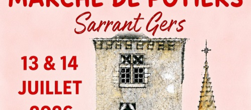 Sarrant accueille son traditionnel Marché des Potiers les 13 et 14 juillet