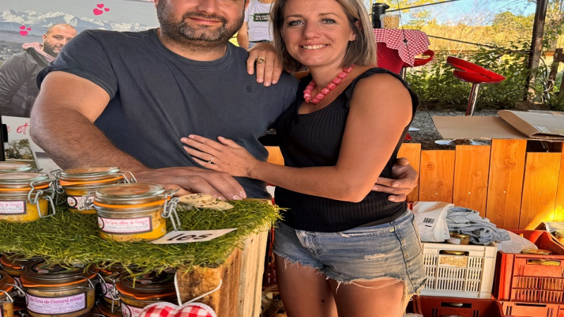 Marché de " l'Amour est dans le pot" à la ferme  du Rantoy à St Ost