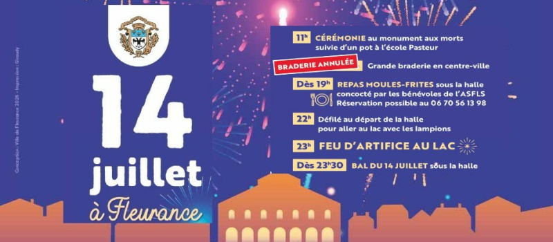 Les festivités du 14 juillet : de la halle au lac