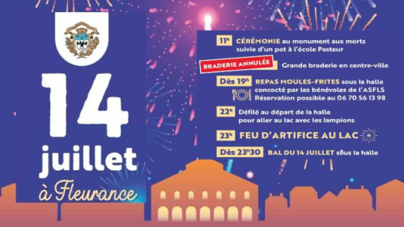 Les festivités du 14 juillet : de la halle au lac
