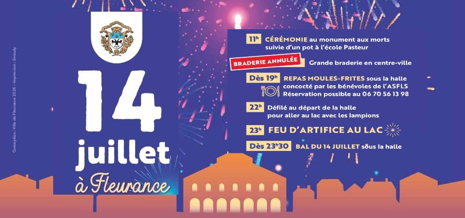 Les festivités du 14 juillet : de la halle au lac