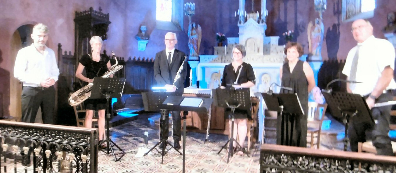Avec l’ensemble «  les Vents en Portée », émanation de la  Société philharmonique de Mirande ,