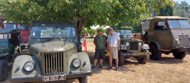 La GAZ 69 de Florian a marqué la Garden Party du Jeep Club d'Artagnan