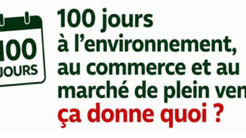 Environnement eau et vitalité économique des engagements semblent pris dès les 100 premiers jours