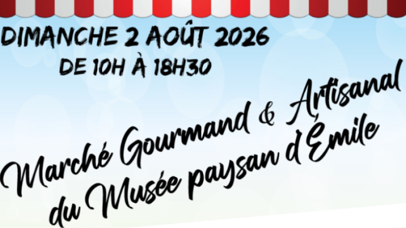 Traditionnel marché gourmand et artisanal du dimanche 2 août 2026