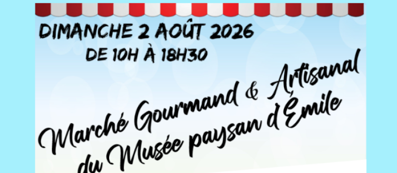Traditionnel marché gourmand et artisanal du dimanche 2 août 2026