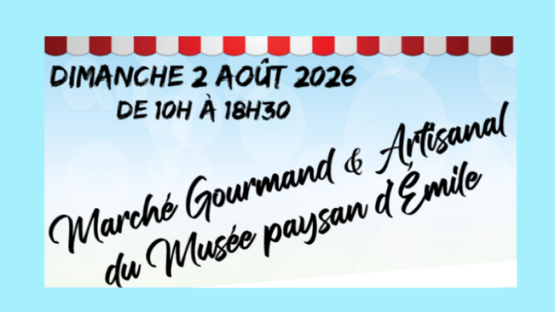 Traditionnel marché gourmand et artisanal du dimanche 2 août 2026