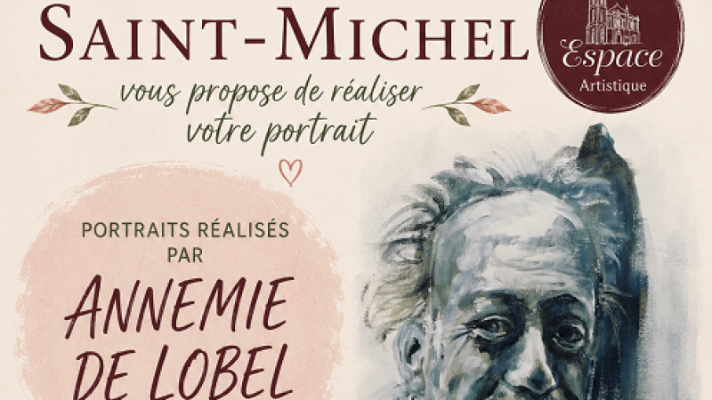 Faites réaliser votre portrait tout en soutenant une belle cause à l'Espace Saint-Michel