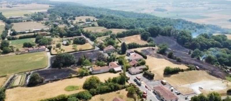Trois incendies dont un de 6 ha à Cap d'Astarac