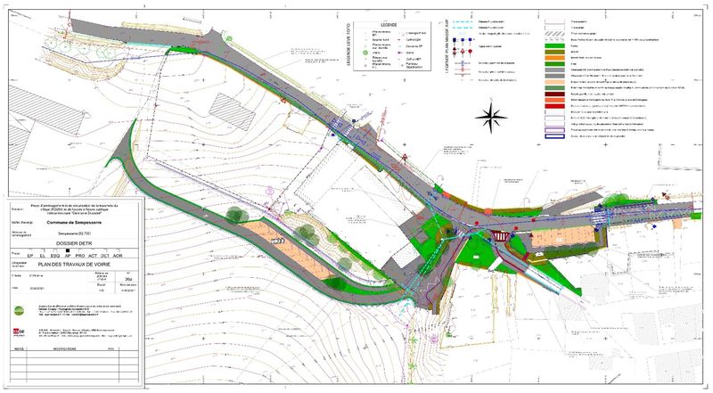 Plan de la RD 284