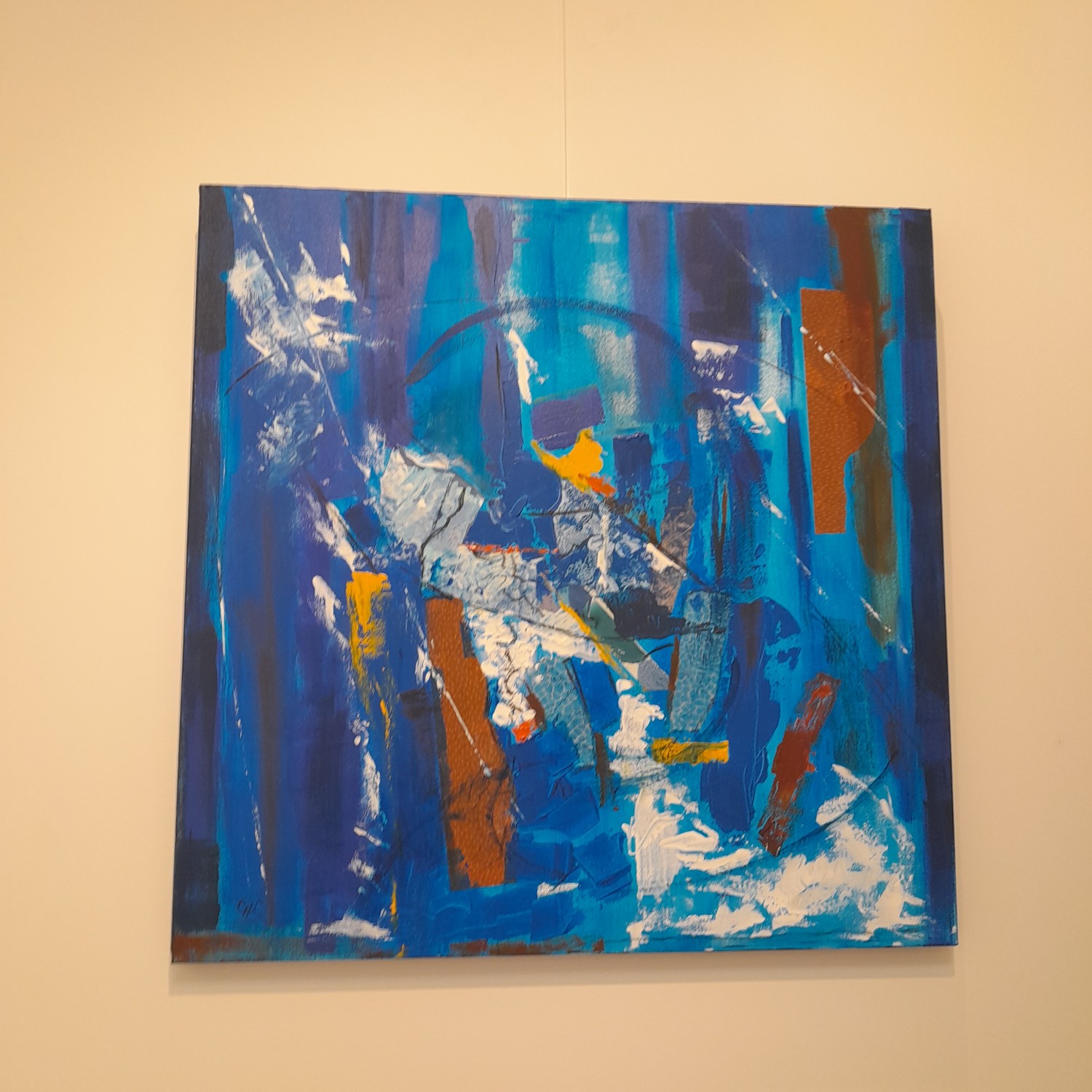 Le lagon bleu toile 80x80